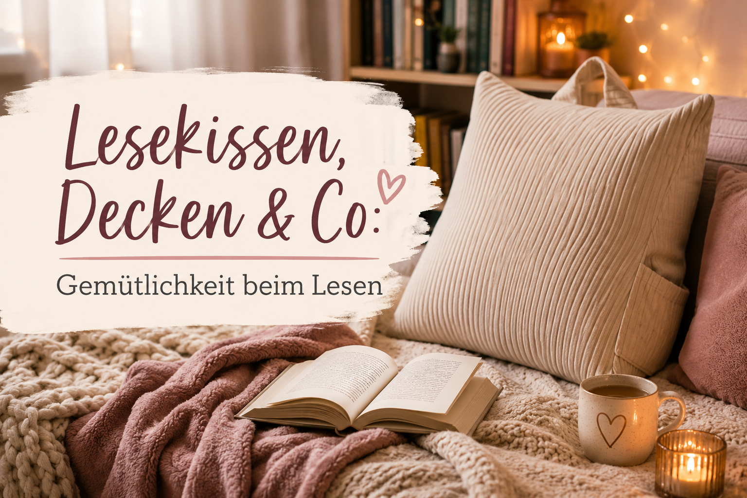 Lesekissen, Decken & Co: Gemütlichkeit beim Lesen